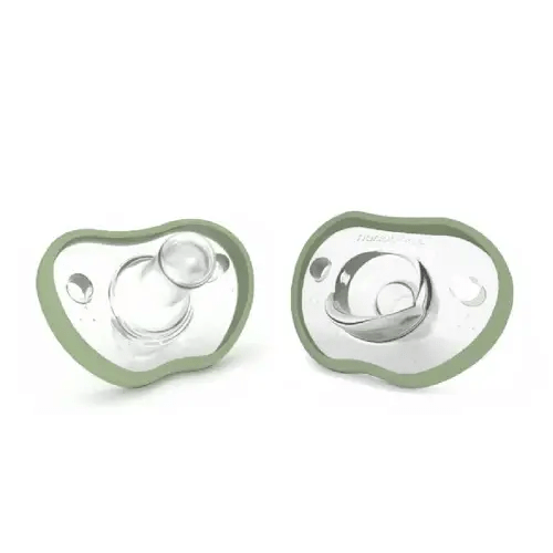 Nanobebe Flexy Pacifier 0-3M 2Pk Sage | Baby Bunting AU