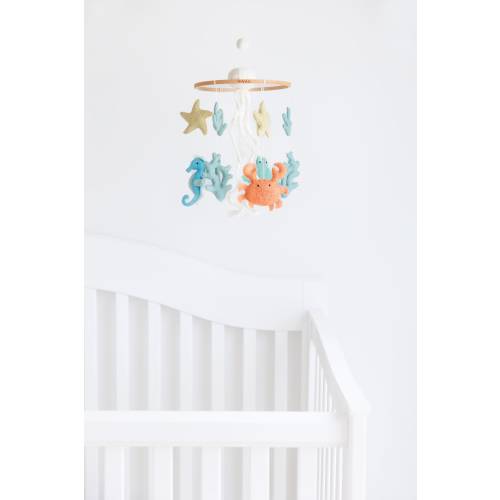 Ocean Theme Mobile / Nautical mobile / Ocean Nursery decor / Blue Crib Decor / Baby room decor / Crab Mobile / Octopus Mobile