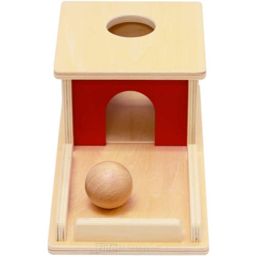 Elite Montessori Object Permanence Box with Tray and Ball
