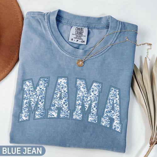 Comfort Colors® Mama Shirt, Toile Floral Mama Shirt, Pregnancy Announcement Boy, Mom Life Shirt, Cute Mom Mothers Day Gift, New Mom Shirt