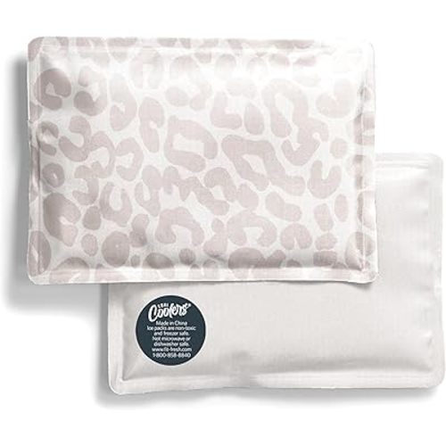Fit & Fresh Cool Coolers Paquete de 2 bolsas de hielo suave para loncheras, nailon elástico flexible, duradero, reutilizable, paquetes de hielo, hielo suave, paquetes de congelador reutilizables