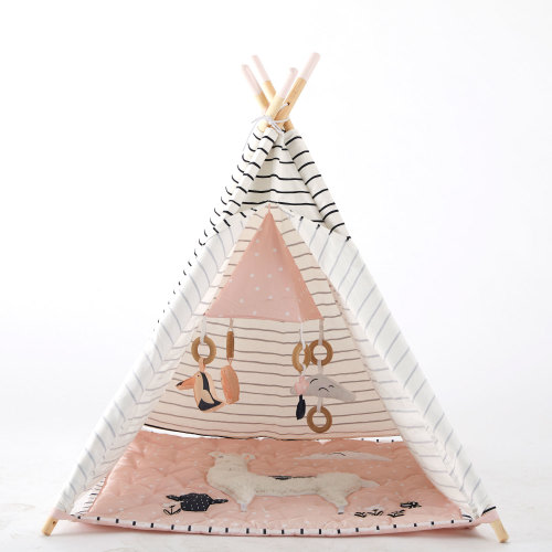 Open Box Asweets Kids Teepee Play Tent with Llama Mat
