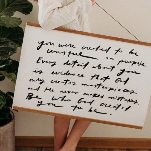 Horizontal Poster "You were created"