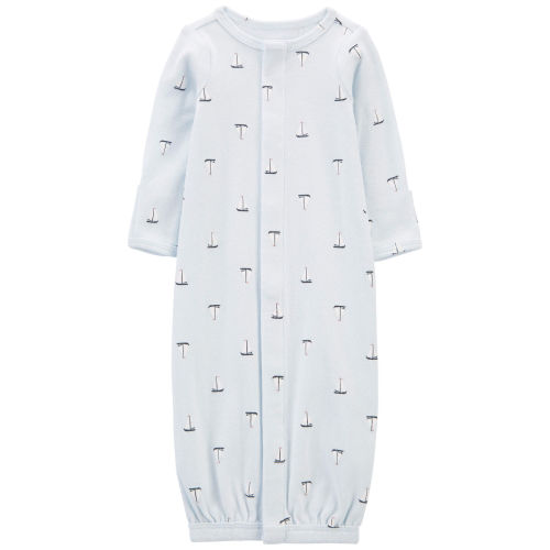 Baby Preemie Sailboat Sleeper Gown