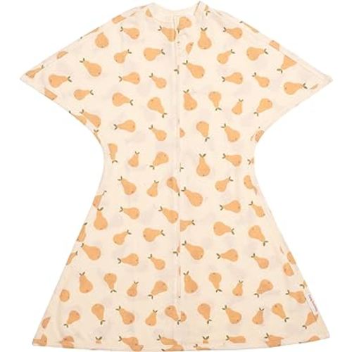 SleepingBaby Zipadee-Zip Transitional Swaddle Sack - Wearable Blanket with Zipper Convenience - Pears, Small (4-8 Month)