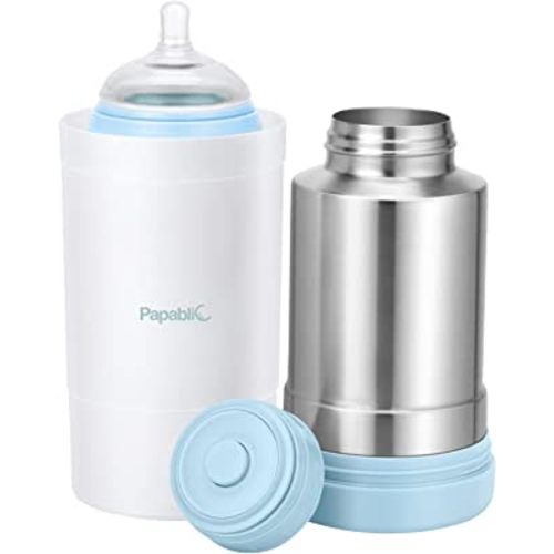 Papablic Portable Travel Baby Bottle Warmer Plus with Large Capacity, 18 oz