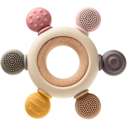 Baby Teething Toys for 0-6 6-12 Months, BPA Free Baby Teether Sensory Toys for Babies 0 3 6 9 12 18 Months, Newborn Infant Toys Gifts for 1 One Year Old Baby Boys Girls - Pink