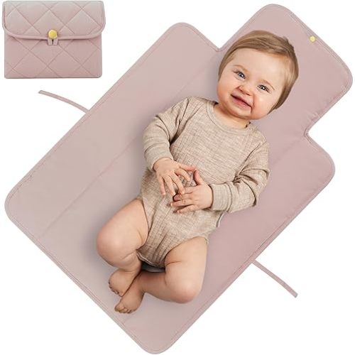 Beautiful Padded Changing Pad - Portable, Soft and Easy to Clean Diaper Changing Mat for Babies - The Perfect Lightweight & Foldable Pad for Traveling