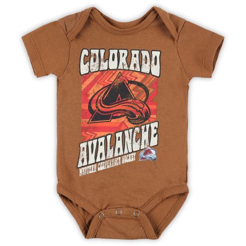 Newborn & Infant Colorado Avalanche Brown Hip To The Game Bodysuit