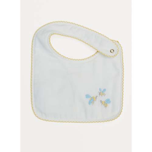 Embroidered Bumblebee Bib