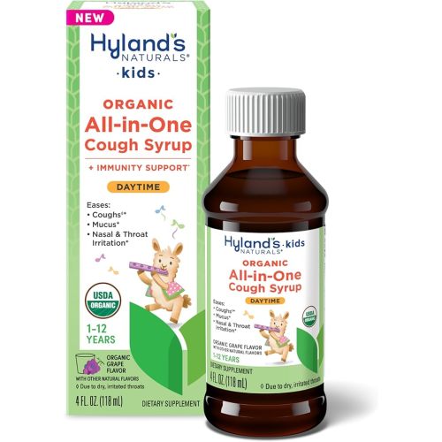 Hyland's Kids Organic All in One Cough Syrup Daytime - Grape