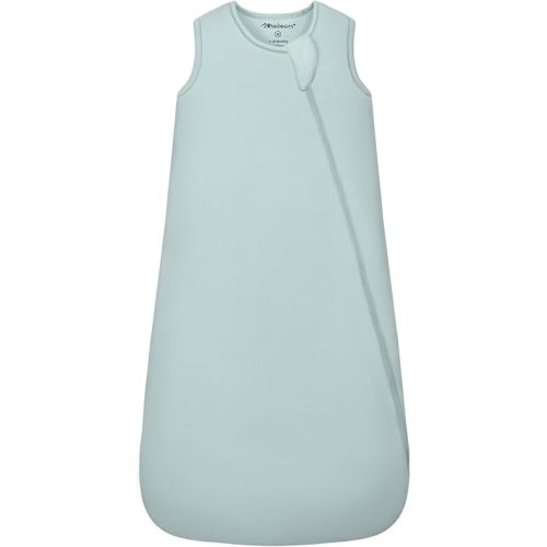 Mosebears Unisex Rayon Made from Bamboo Sleep Sack with 2-Way Zipper,2.5 Tog Baby Winter Sleep Sack (Calm Sage,6-18 Months)