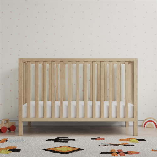 Baby Relax Ivey 3-in-1 Convertible Crib, Nursery Furniture, Natural