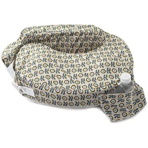 My Brest Friend Original Nursing Pillow Enhanced Ergonomics Essential Breastfeeding Pillow Support For Mom & Baby W/ Convenient Side Pocket, Double Straps & slipcover, Sunshine Poppy