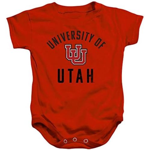 University of Utah Official One Color Utes Logo Unisex Infant Snap Suit for Baby