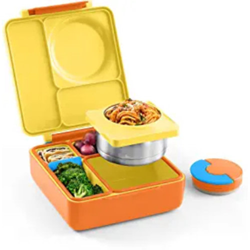 OmieBox Insulated Bento Lunch Box with Leak Proof Thermos Food Jar