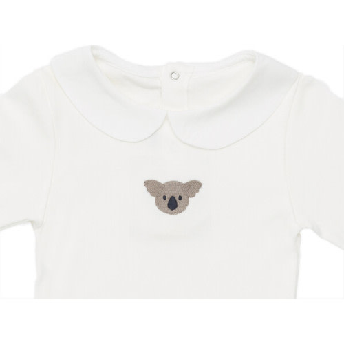 Davis Embroidered Koala Bodysuit, Off-White - Donsje Amsterdam | Maisonette