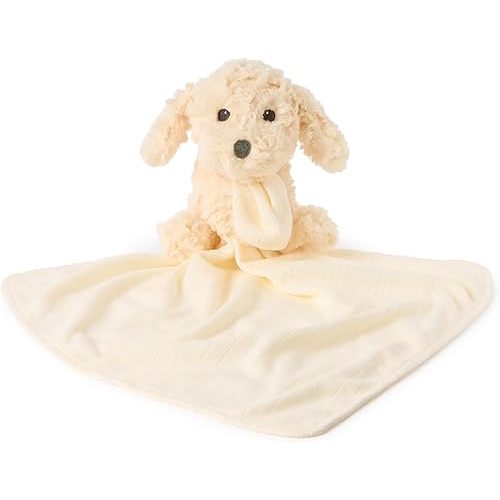 GUND Baby Muttsy 6-Inch Lovey Stuffed Animal Toy with Blanket | Soft Inspire Tactile Sensory Details Inspire Nurturing and Self-Soothing Skills For Early Pretend Play, Sized for Travel Play