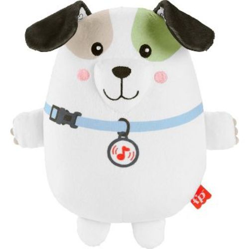 Fisher-Price Baby Toy Calming Vibes Puppy Soother Plush Portable Sound Machine with Vibrations for Newborns