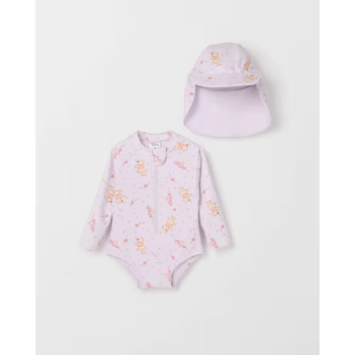 Disney Baby Unitard Swim Set with Hat 2 Piece - Winnie The Pooh | Target Australia
