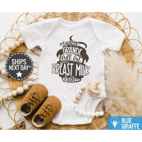 Breast milk latte Baby Onesie®, Cute Latte Onesie®, Coffee Baby Onesie®, Breastfed Baby Onesie®