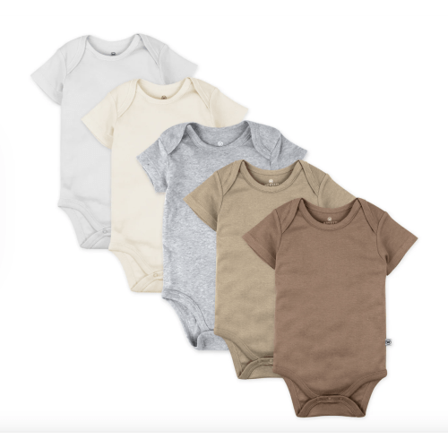 5-Pack Organic Cotton Short Sleeve Bodysuits | Honest Baby Clothing