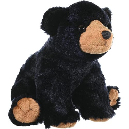 Wild Republic Black Bear Plush, Stuffed Animal, Plush Toy, Gifts for Kids, Cuddlekins 12 Inches