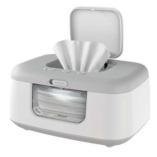 Jool Baby Wipe Warmer & Dispenser with LED Changing Light - Gray, Keeps wipes warm and cozy!