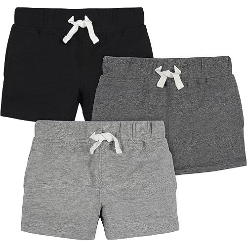Gerber Baby-Boys Toddler 3-Pack Pull-On Knit Shorts