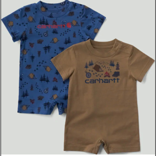 Boys' 2-Piece Short Sleeve Camping Romper Set (Baby) | Tops | Carhartt