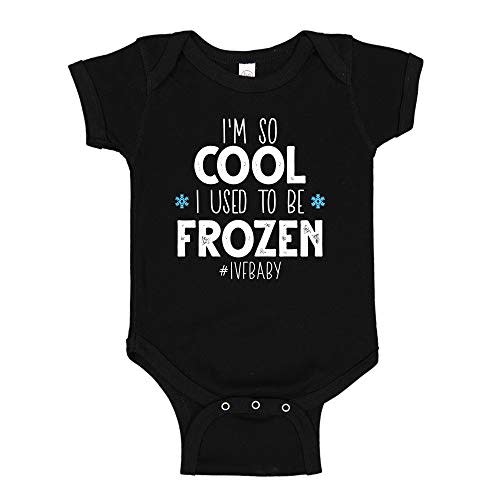 I'm So Cool I Used to Be Frozen Cute IVF Baby Bodysuit One Piece for in-Vitro Baby Pregnancy Announcement