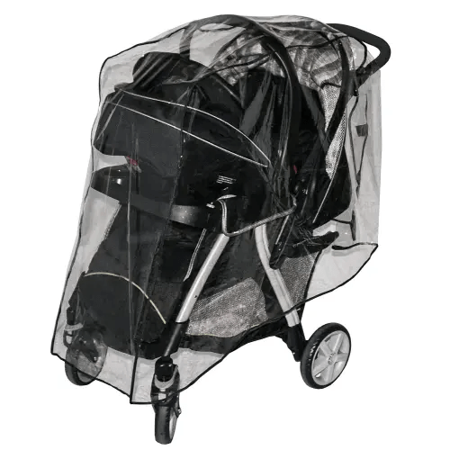 Jolly Jumper Weathershield - Tandem Stroller Weather Shield - Clear Cover - Waterproof - Vinyl