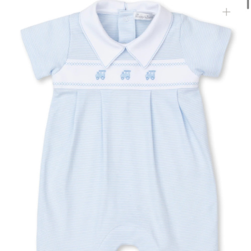Classic Treasures FA24 Blue Stripe Short Playsuit