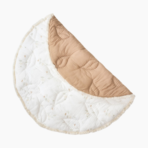 Crane Baby Cotton Quilted Playmat - Willow Dainty Leaf