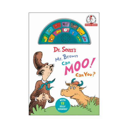 Penguin Random House Dr. Seuss's Mr. Brown Can Moo! Can You? with 12 Silly Sounds!: An Interactive Read and Listen Book (Board Book)