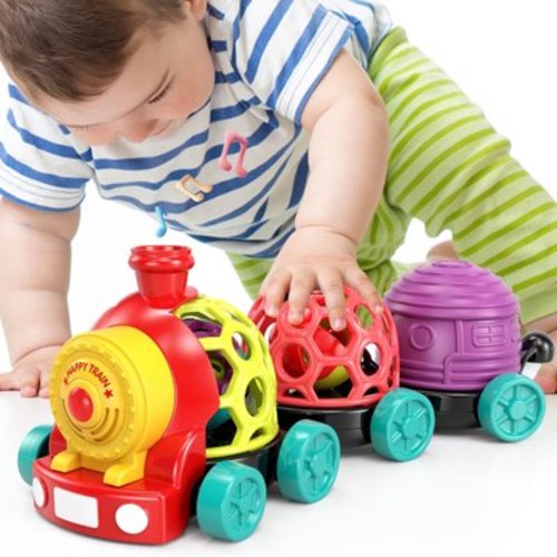 MOONTOY Baby Car Toys & Stroller Toys with Music, Baby Rattles 0-6 Months, Infant Toy Train 3-18 Months, Birthday Gifts for Newborn Boys Girls 0 3 6 9 12 18 Months 1 Year Old
