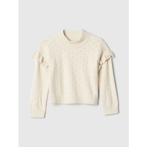babyGap CashSoft Pointelle Sweater in chino beige, size: 12-18 M