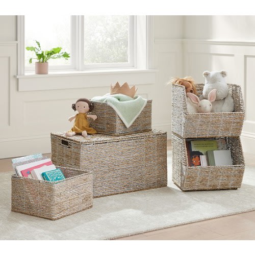 Silver Rope Storage | Kids Storage | Pottery Barn Kids