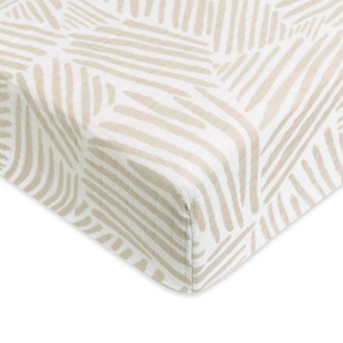 Babyletto Oat Stripe Muslin Crib Sheet