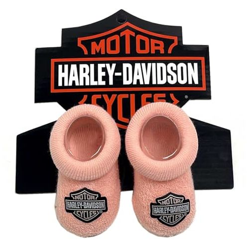 Harley-Davidson Baby Boys' Infant Cozy Knit Bootie Socks