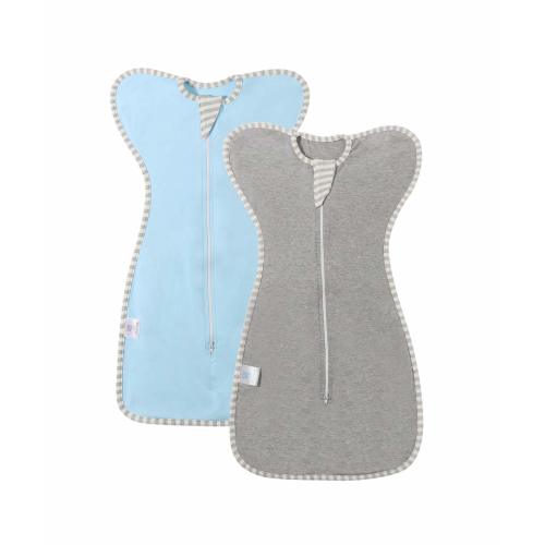 2 Pack Swaddle Sack with Arms Up Design Gently Help Baby Self-Soothing, Transitions To Arms-Free Wearable Sleeping Bag, Snug Fit Calms Startle Reflex