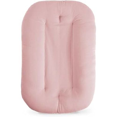 Baby Lounger for Newborn, Bionic Design Baby Lounger, Soft Organic Cotton Breathable Lounger for Infants 0-18 Months (Pink)
