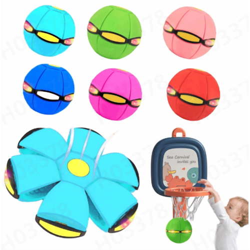 Magic Metaball Bouncing Ball, Children's Bouncing Ball Magic Meta Balls, Automatic Rebound Double The Fun, Magics Metaball Flying Saucer (Blue, No Light)