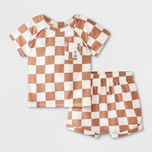 Grayson Mini Ss Shorts Set - Smile 3-6m