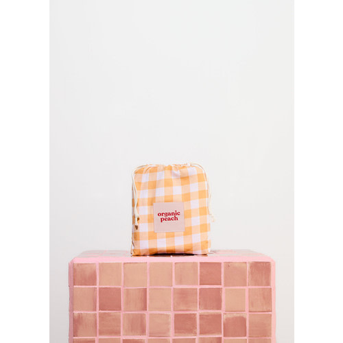 Standard Cot Waterproof Fitted Sheet - Citrus Gingham