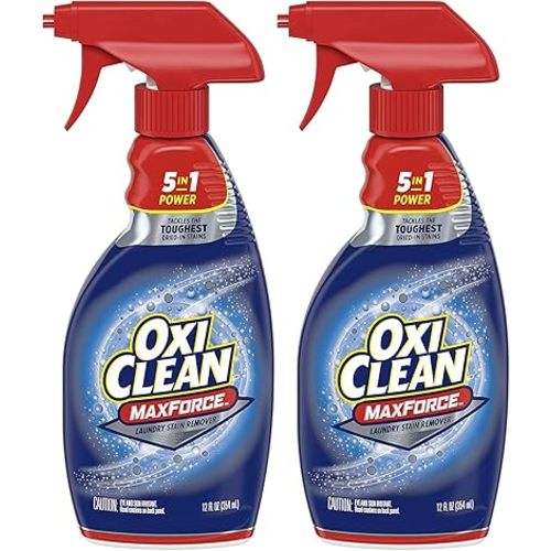OxiClean Max Force 5 in 1 Power Laundry Stain Remover Spray, 12 oz - 2 PK