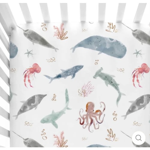 Sea Life Crib Sheet