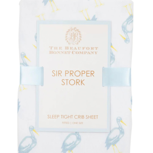Sleep Tight Crib Sheet - Sir Proper Stork