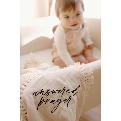 Answered Prayer Tassel Swaddle Blanket – AmorClothingCo.