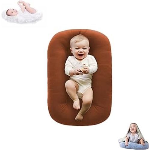 Baby Lounger Snuggle Me Lounger for Infants 0-12 Months, Bionic Design Baby Nest Sleeper Baby Lounger Soft Organic Cotton Breathable Lounger (B)